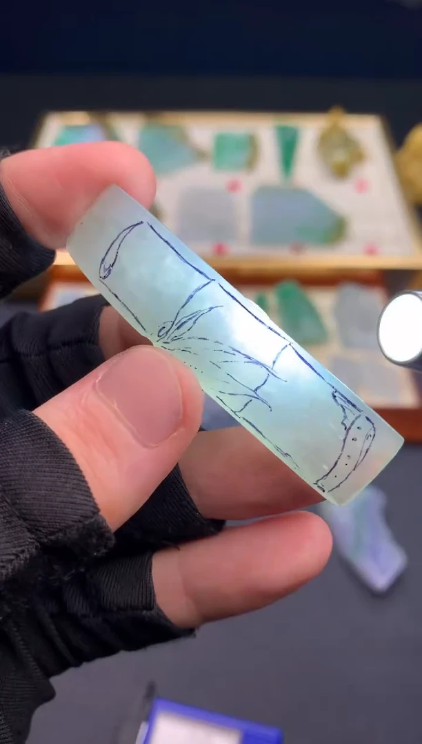 定制翡翠未镶嵌天然翡翠裸石 (含工费)