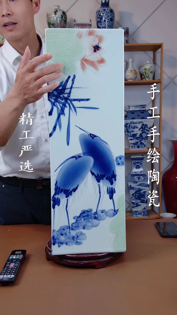 瓶景德镇手工手绘陶瓷摆件48