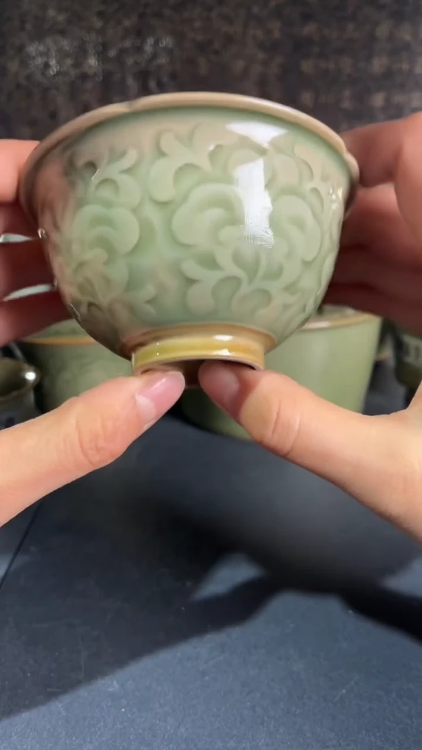 耀州窑仰山微瑕小海瓯