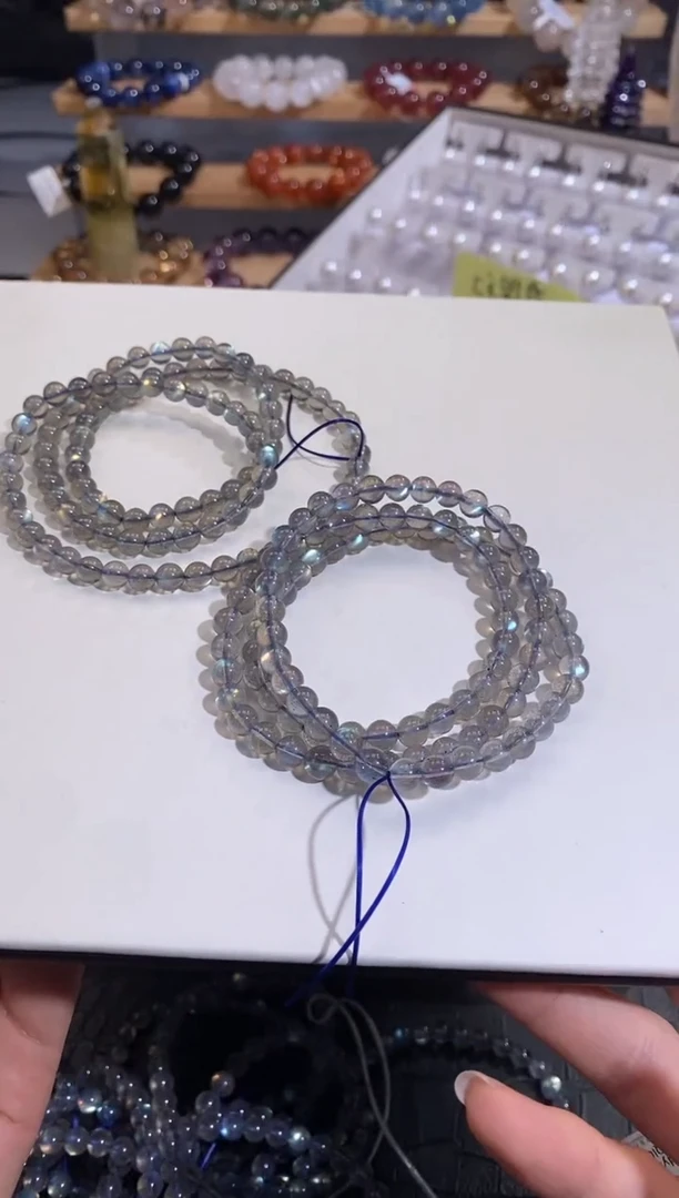 【闪购商品】长石手链未镶嵌6mm多样性发一