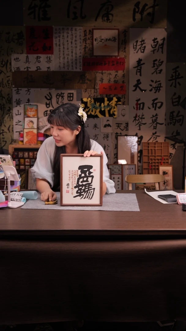 国画【*】835-10寸 实木-ss框 不羁-刘正