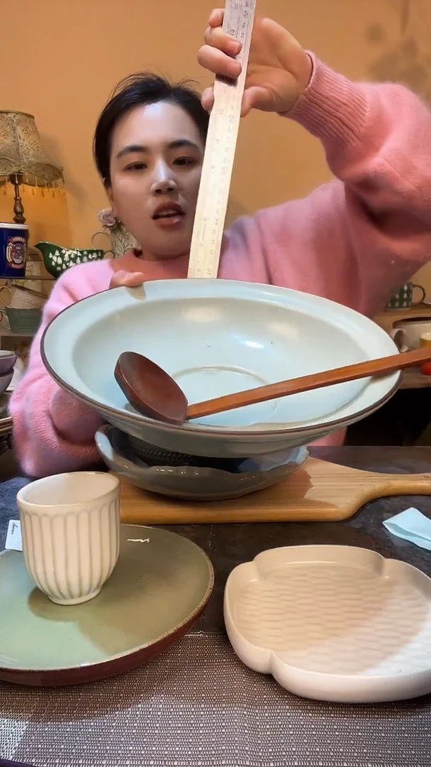 瓷片10英寸大碗 微瑕介意勿拍