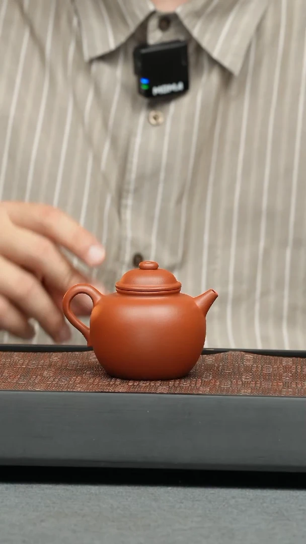 茶壶紫砂五堂 大彬圈钮-朱泥-大