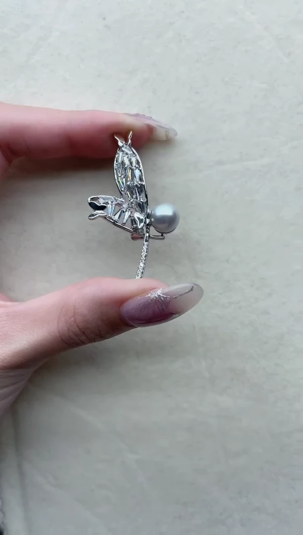 【闪购商品】海水珍珠胸针未镶嵌Y76