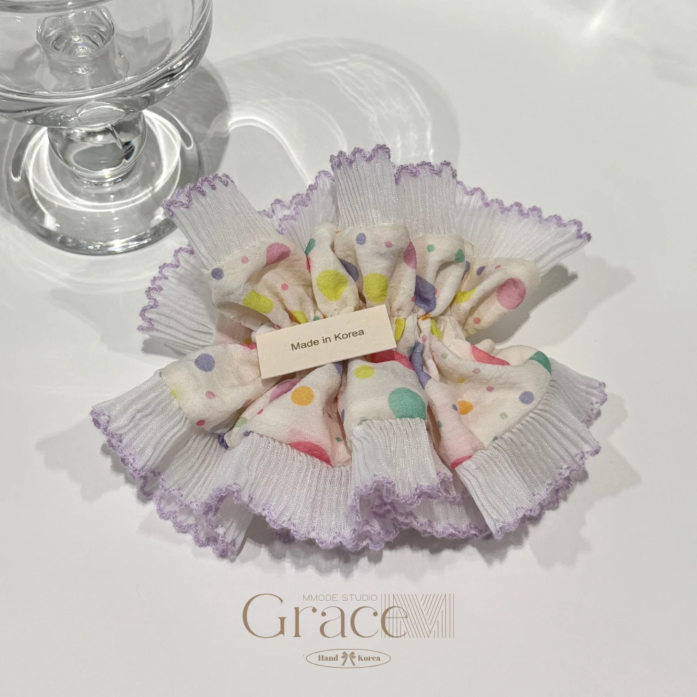 「夏浪系列-旋转木马」韩国25四季百搭发绳发圈肠圈丸子头