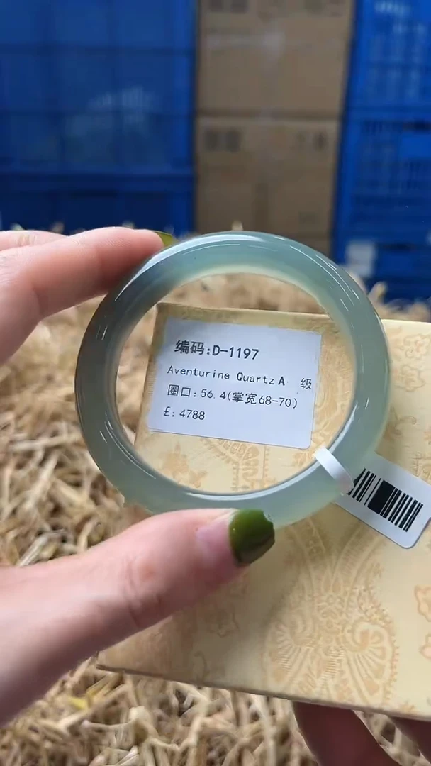 未镶嵌手镯石英质玉D1197