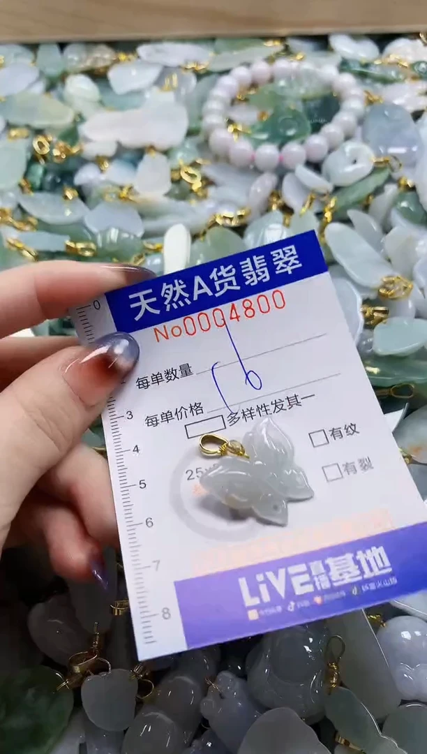 颈饰未镶嵌翡翠天然A货翡翠