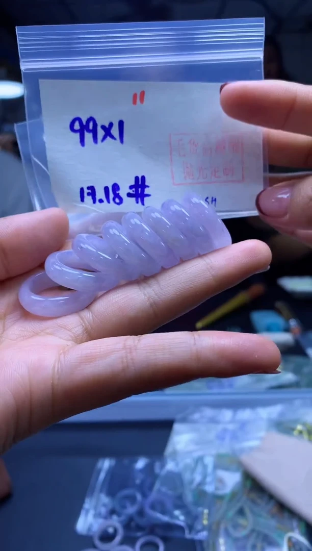 未镶嵌定制翡翠戒圈#99元一个多样性拍一发一毛货需抛光