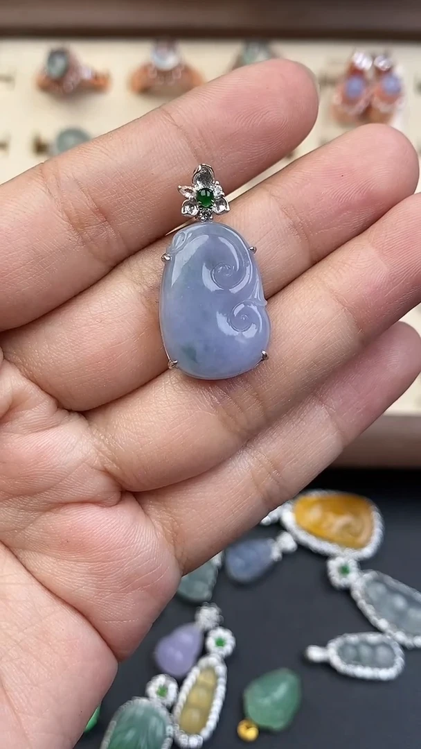 18K金镶嵌定制翡翠859969679