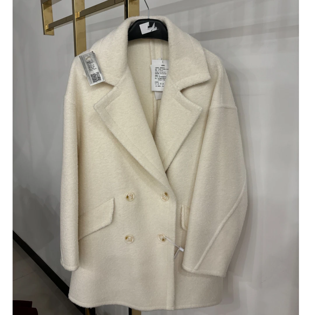 2025双挂领中长气质新款1羊驼毛双面大衣时尚百搭