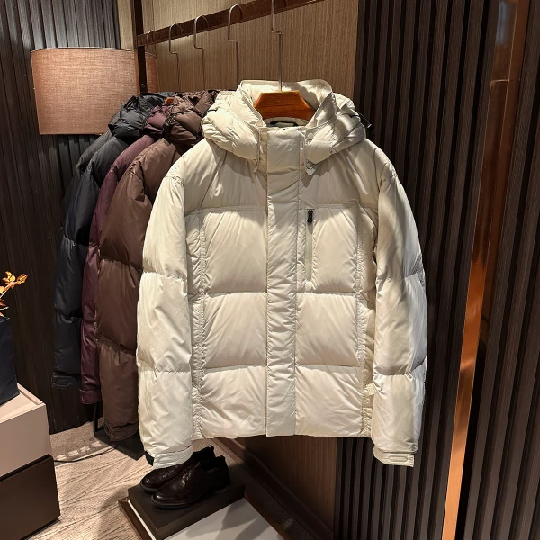 【轻盈与保暖兼具 高充绒量】冬装新款男士高端可脱卸帽高档羽绒服
