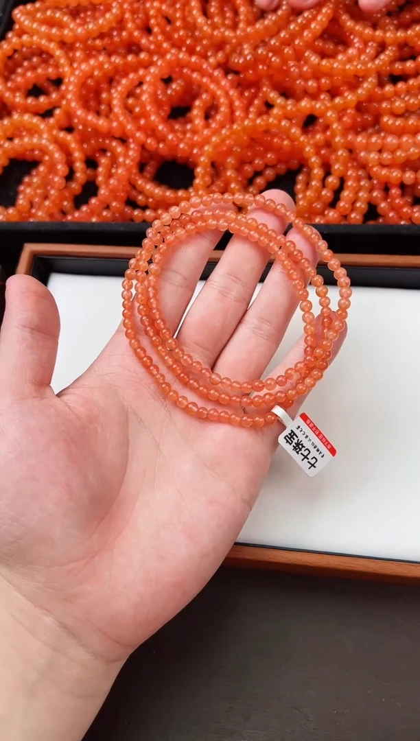 【闪购商品】南红玛瑙长串未镶嵌冰红5+一条