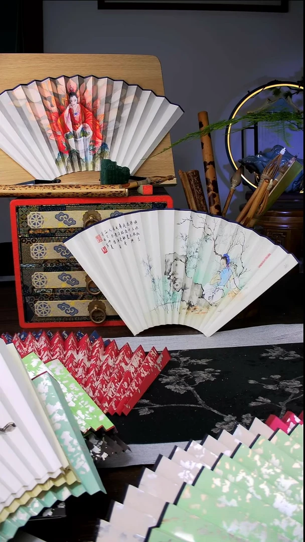 扇子手绘扇面  95  16  2.0