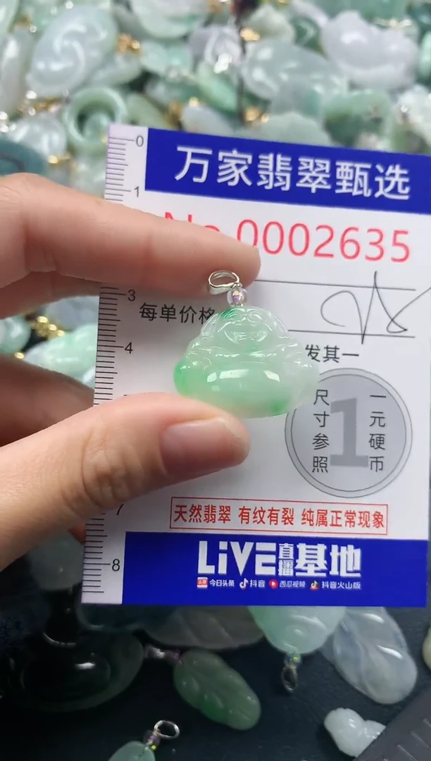 吊坠(不含链)未镶嵌翡翠2635