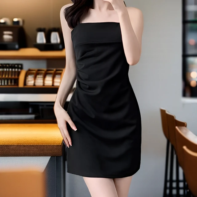 裙小个子女修身显瘦短裙吊带连衣裙气质高级感网红洋气出游服装女