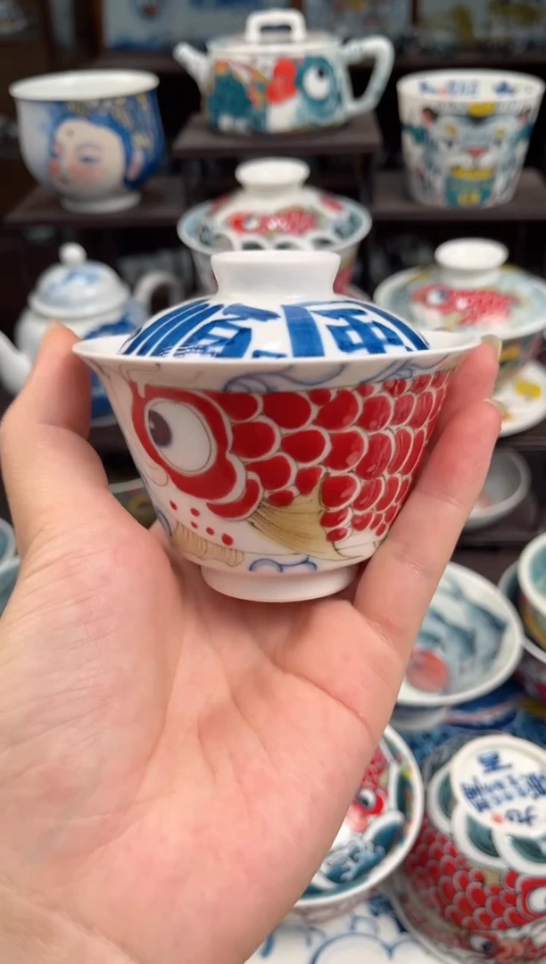 拙明院（微瑕价格）顺风顺水盖碗
