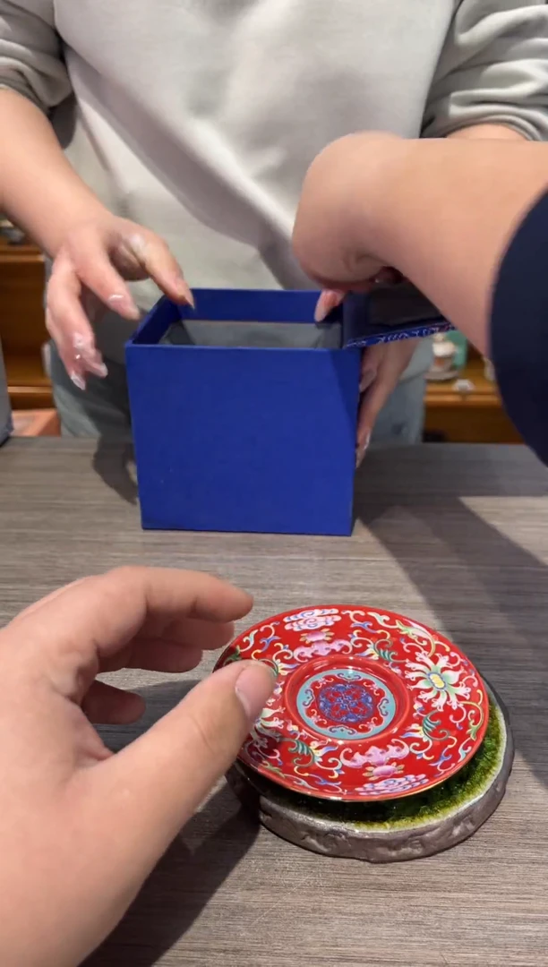 【闪购商品】红缠小盖碗茶具茶具