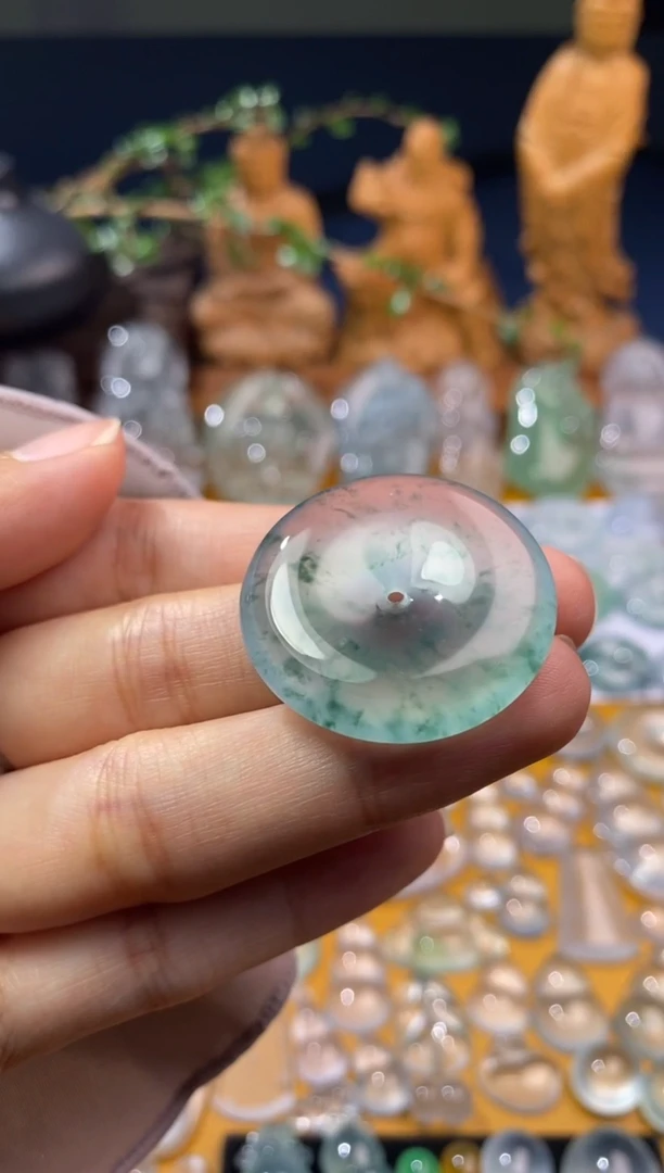 吊坠(不含链)未镶嵌翡翠平安扣
