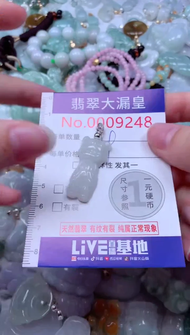 吊坠(不含链)未镶嵌翡翠9248
