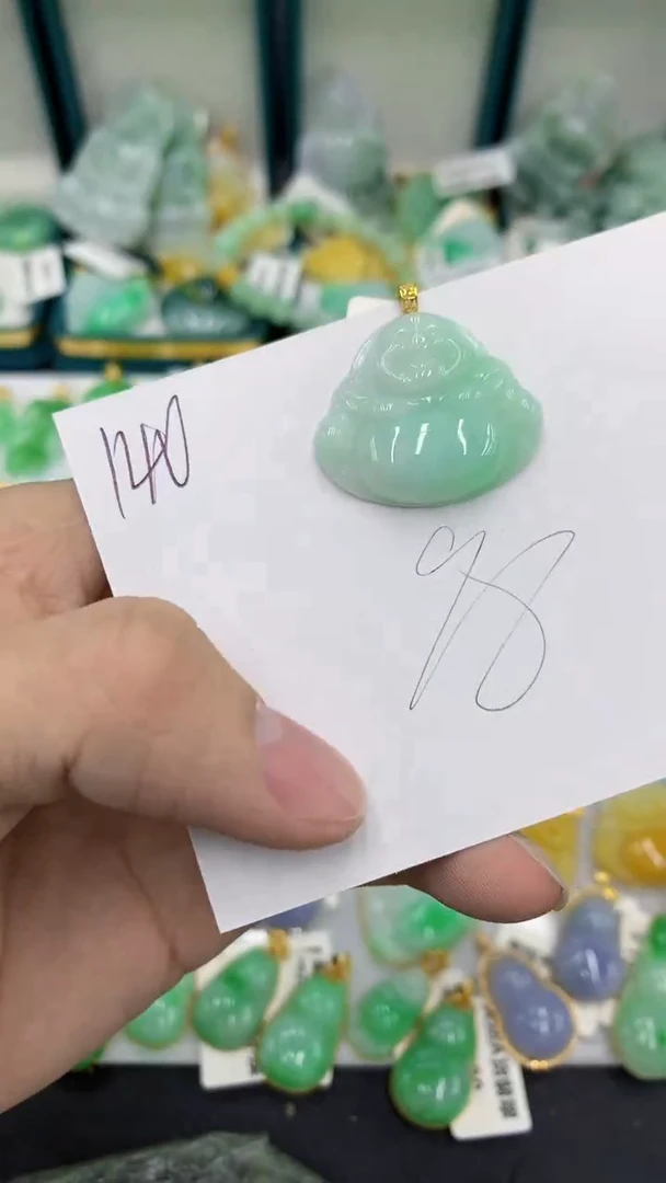 【闪购商品】翡翠颈饰18K金镶嵌翡翠