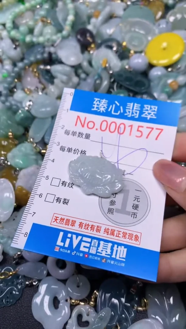 【闪购商品】翡翠颈饰未镶嵌含绳0001577