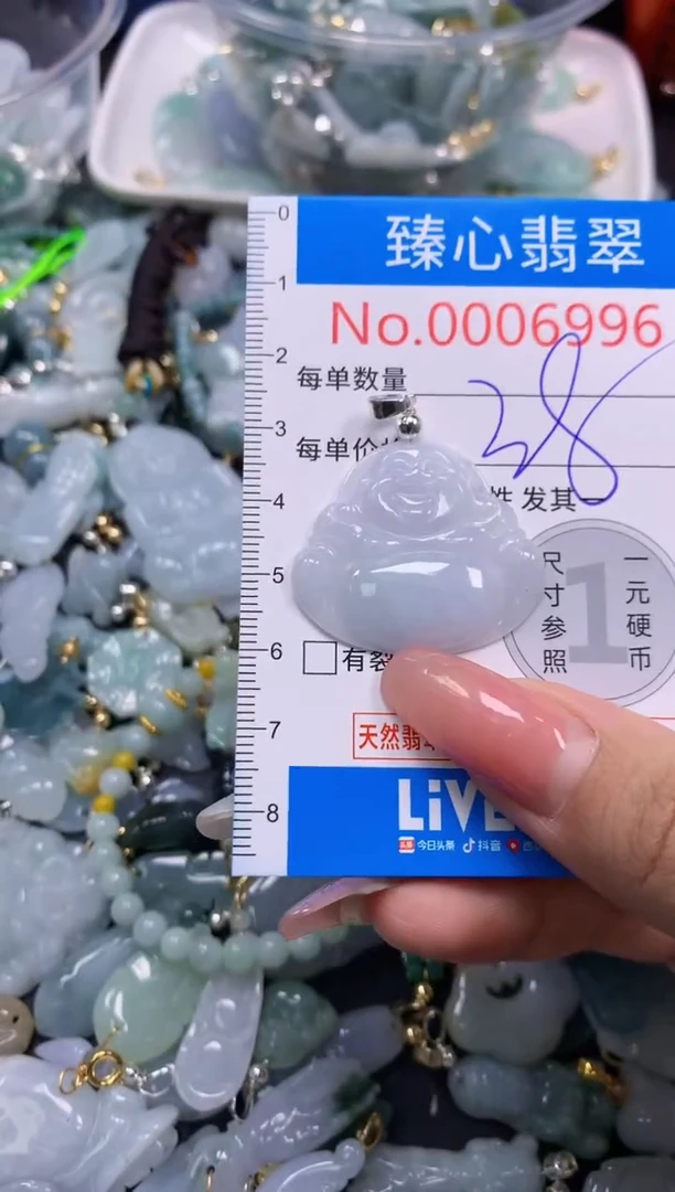 翡翠未镶嵌颈饰6996