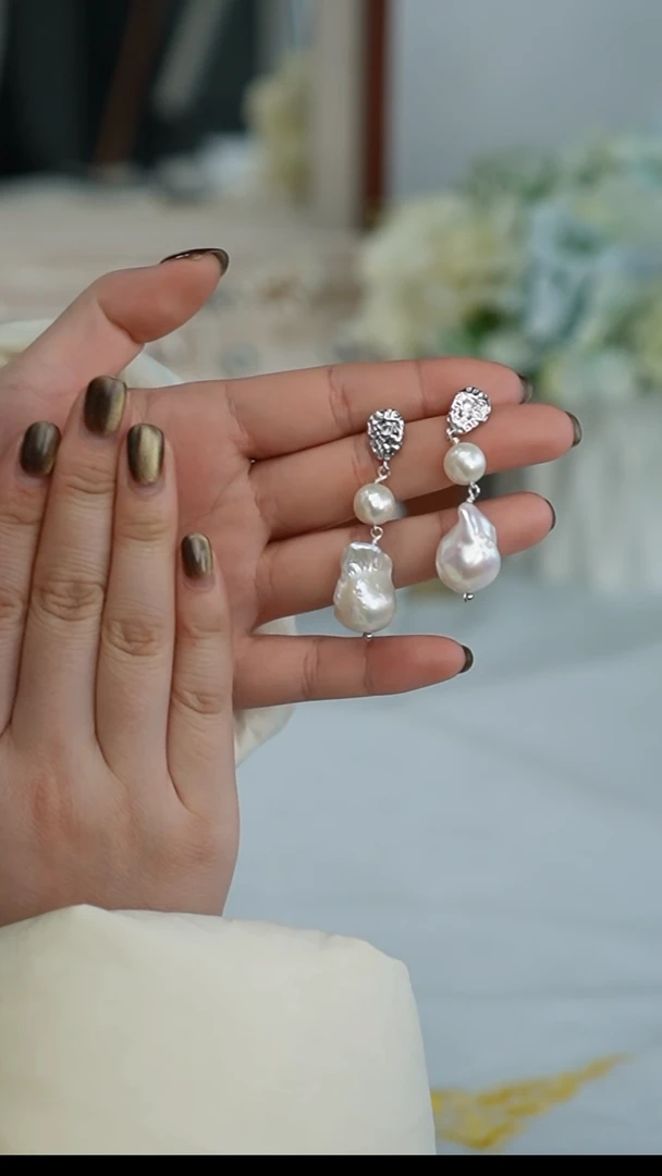 【闪购商品】淡水珍珠耳饰合金耳饰