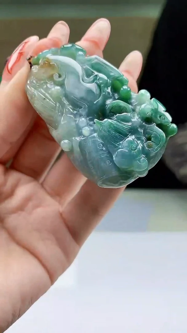 【闪购商品】定制翡翠未镶嵌4902ty-毛货挂件41