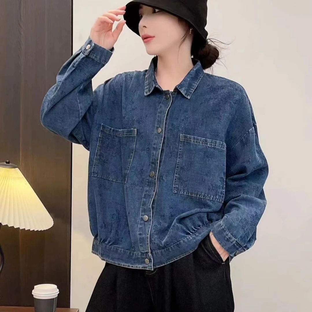 8471新款春季休闲减龄百搭显瘦潮流牛仔长袖外套