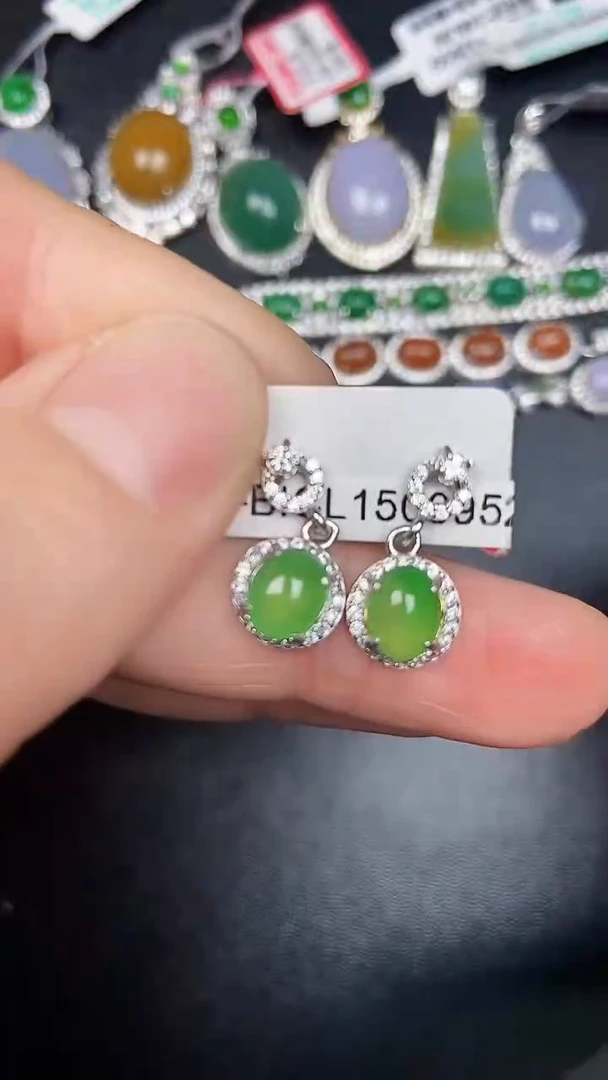 银S925镶嵌戒指翡翠1740