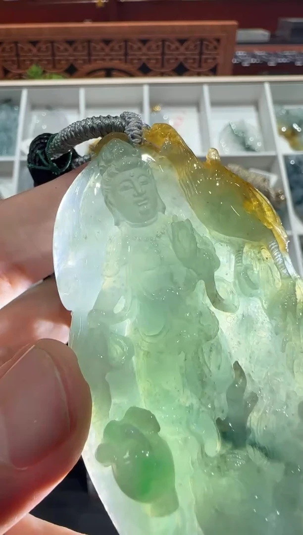 未镶嵌挂件翡翠A货翡翠多样性孤品
