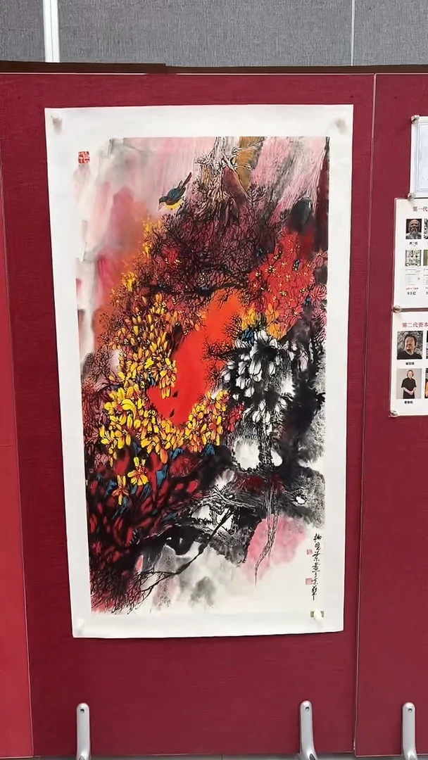 国画柳晓叶绘画8pc花鸟