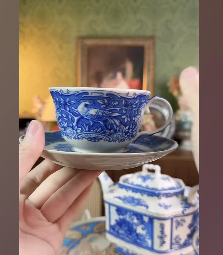 欧洲名画 cz  咖啡杯 微瑕