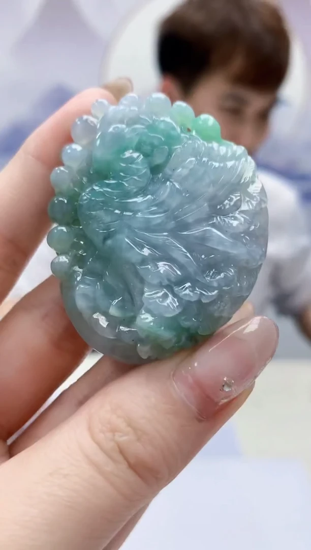 【闪购商品】定制翡翠未镶嵌4868jw-毛货挂件31