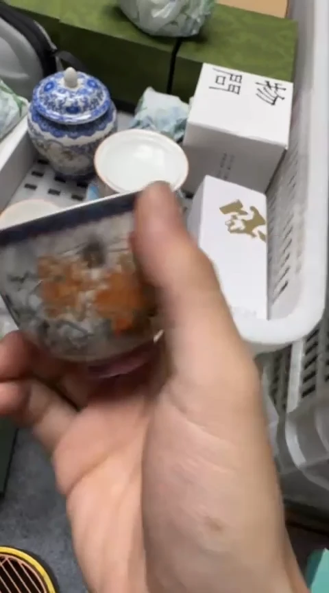 摆件陶茶具茶具茶具水墨杯