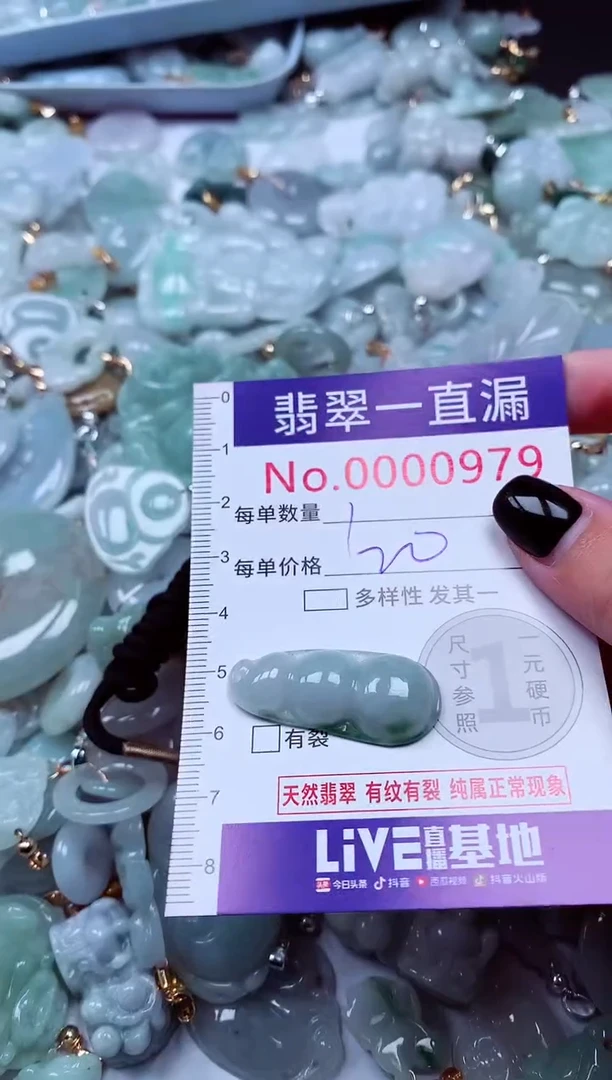 吊坠(不含链)未镶嵌翡翠979