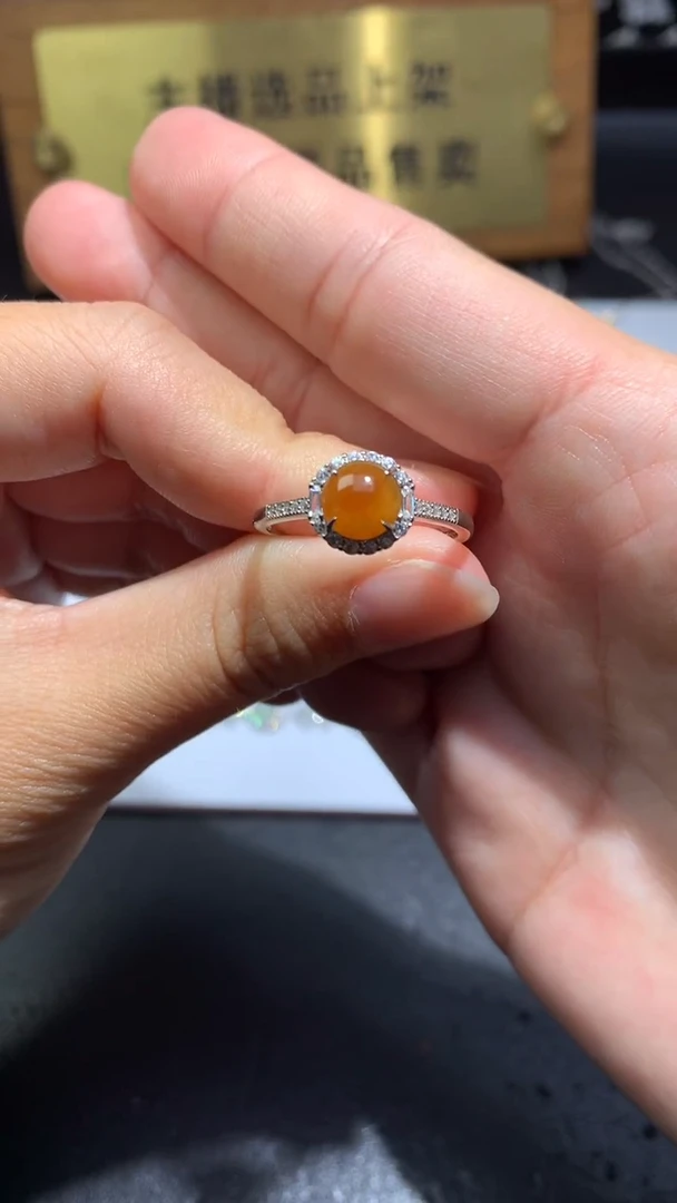 颈饰银S925镶嵌翡翠净货