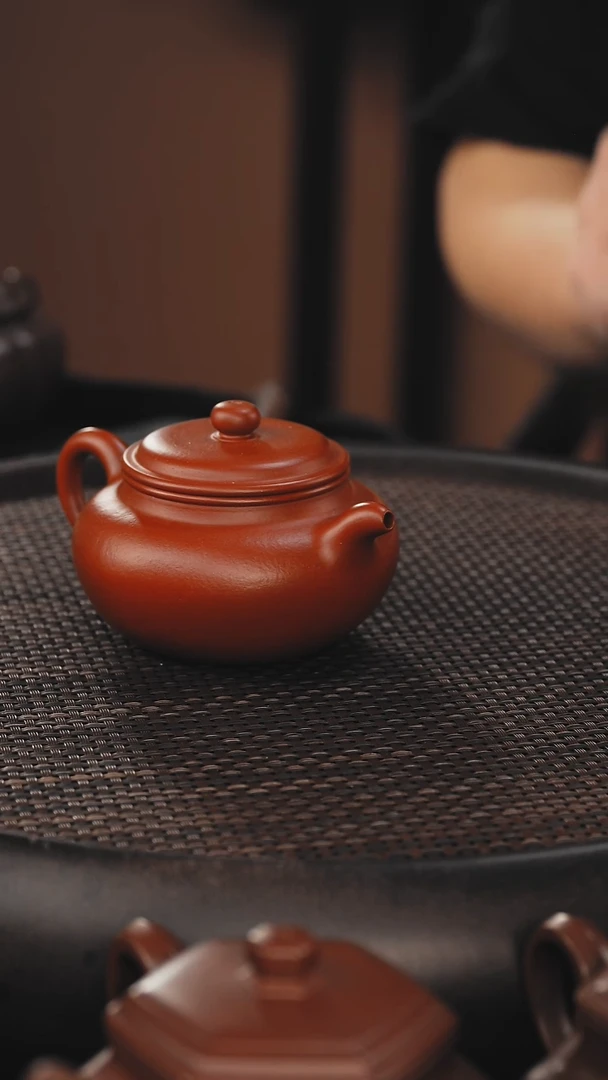 茶壶紫砂仿古 朱泥