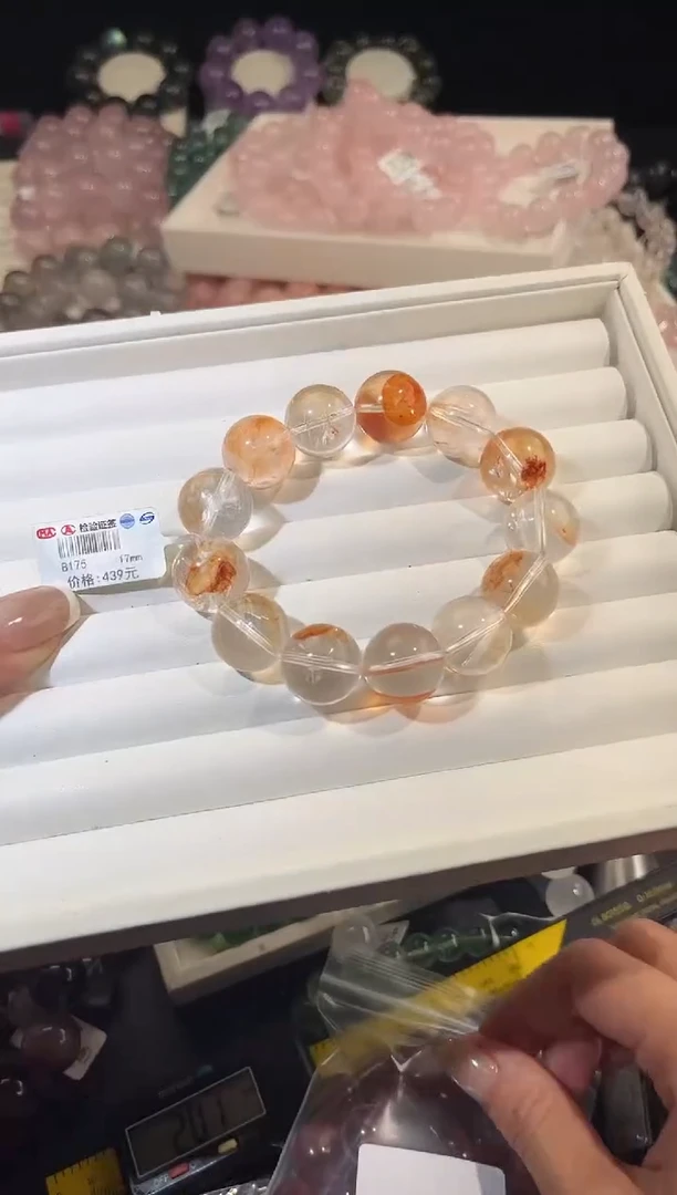 未镶嵌手链水晶多样性发一胶花17mm