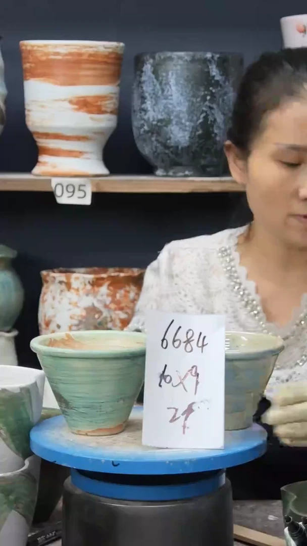 江西景德镇花盆默认微瑕6684
