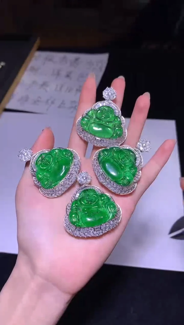 【闪购商品】翡翠颈饰银S925镶嵌6005980/cxy/多样性发/1件