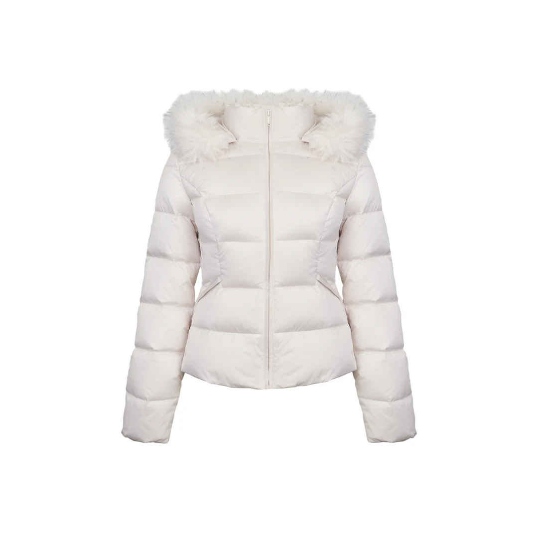 ANN ANDELMAN25秋冬开拆卸毛领收腰羽绒服