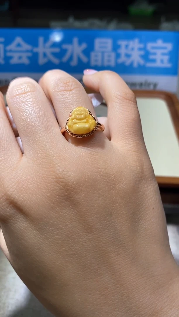 【闪购商品】蜜蜡戒指未镶嵌多样性发一件762
