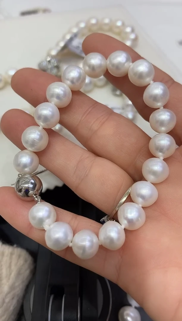银S925镶嵌手链淡水珍珠淡水珍珠