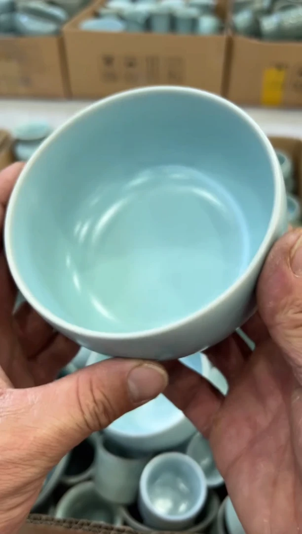 【闪购商品】杯仿古宋臻釉纯手工罗汉碗大瑕