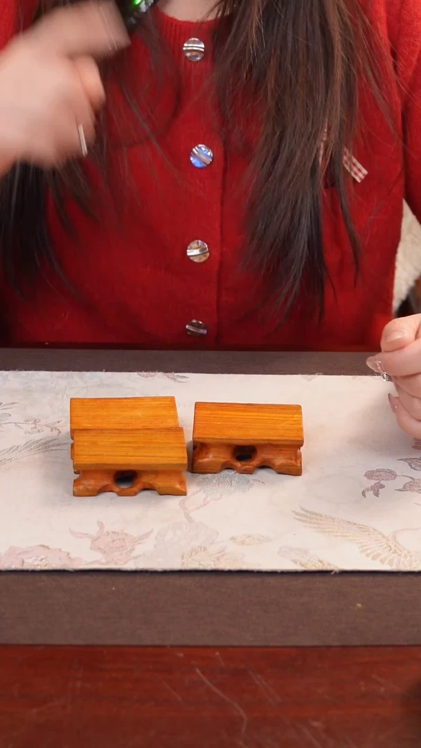 木花梨木长方形小底座3个