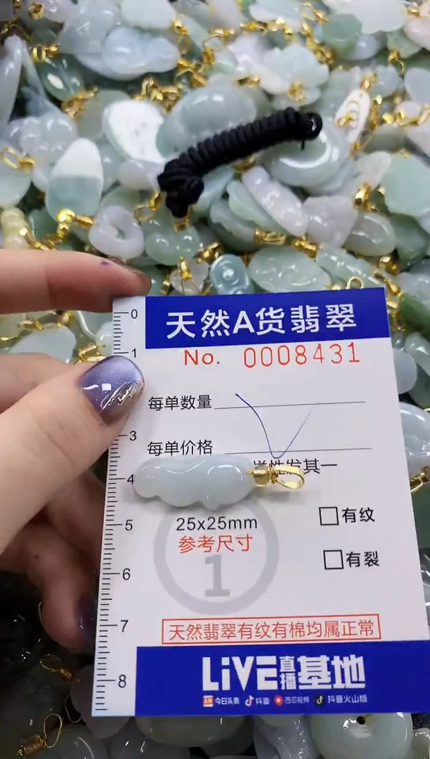 颈饰未镶嵌翡翠天然A货翡翠