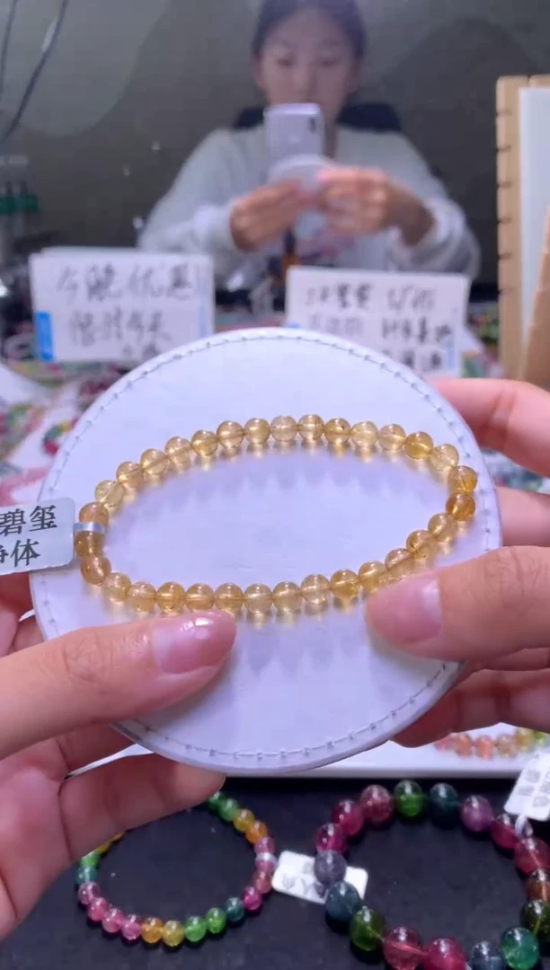 未镶嵌手串碧玺A36【天然碧玺】