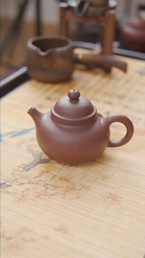 茶壶紫砂紫泥  半手工  容天壶