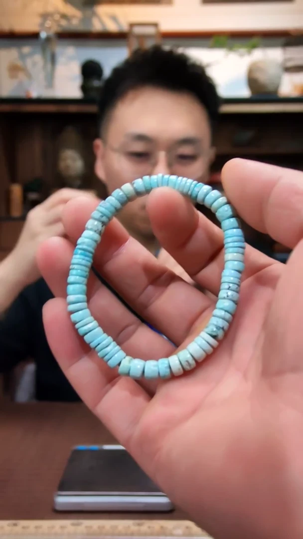 未镶嵌绿松石手串绿松石直切手串ZD7*+